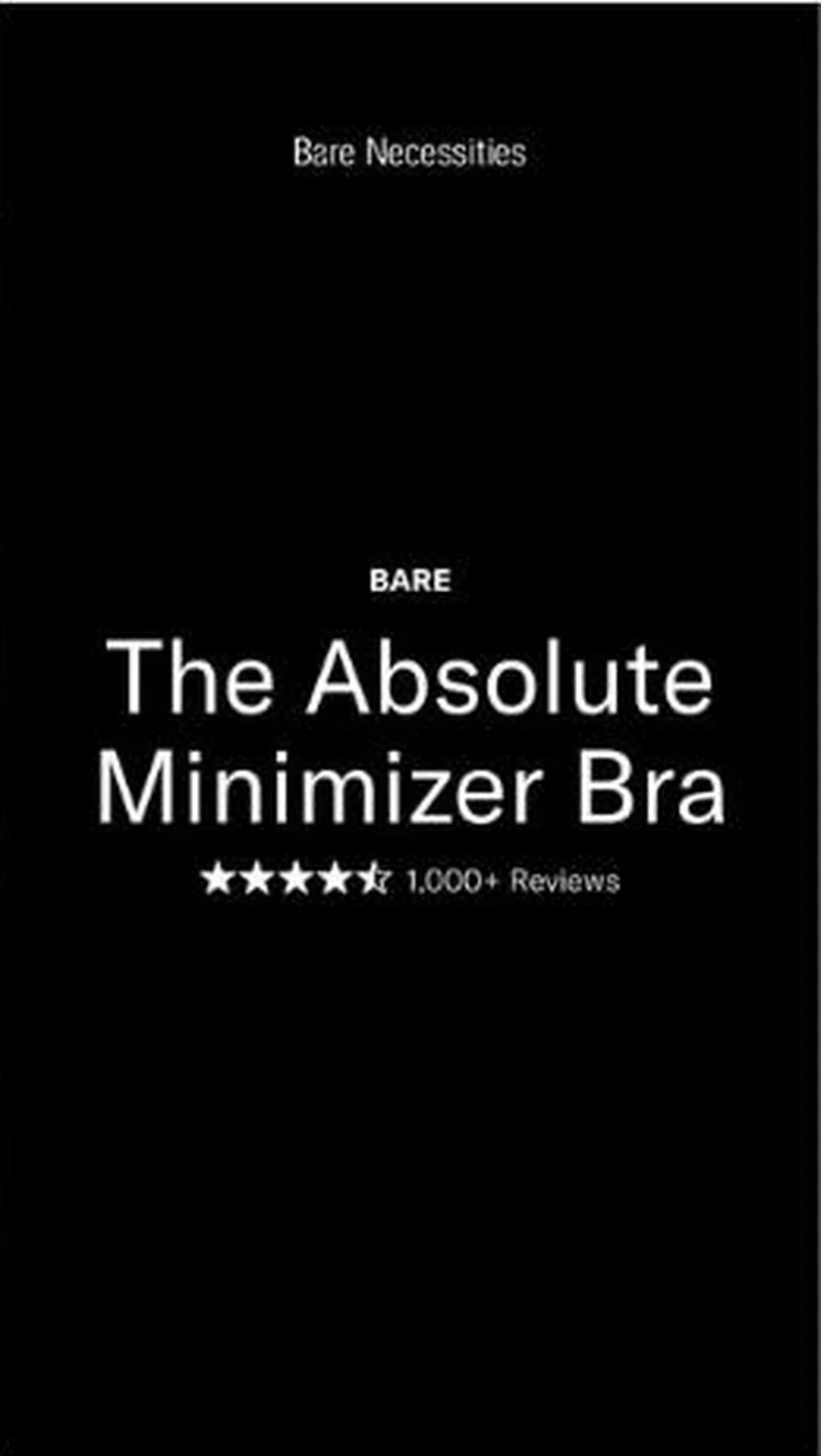 Bare Necessities ad creative
