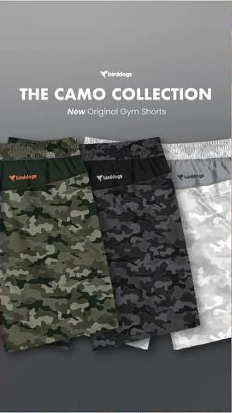THE CAMO COLLECTION, three-colorway fan