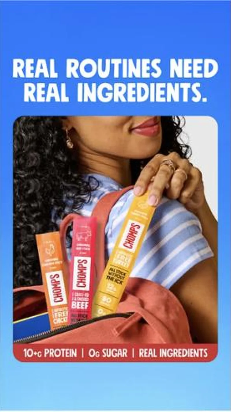 REAL ROUTINES NEED REAL INGREDIENTS., same coral backpack load-in