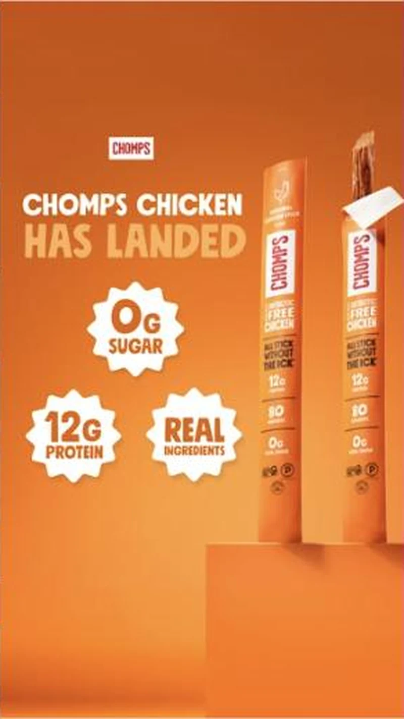 CHOMPS CHICKEN HAS LANDED, line launch