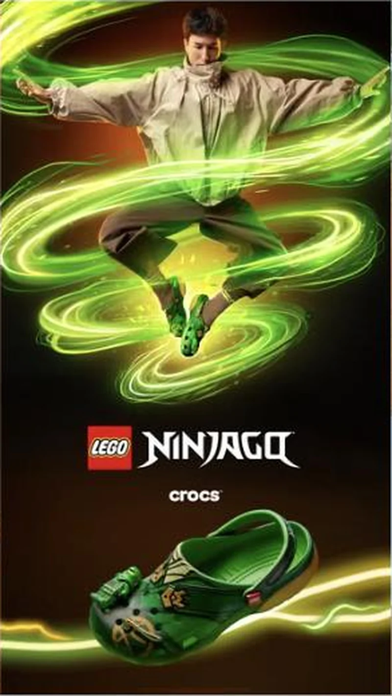 LEGO NINJAGO, male model mid-air