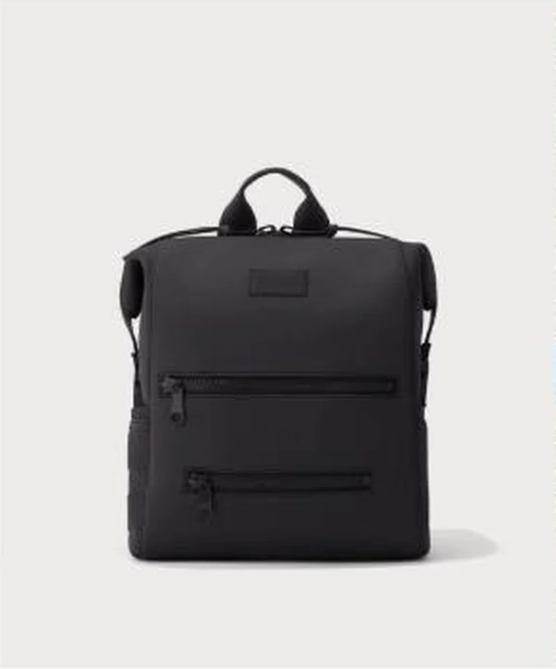 Indi Diaper Backpack in Onyx, studio packshot, links to the product page