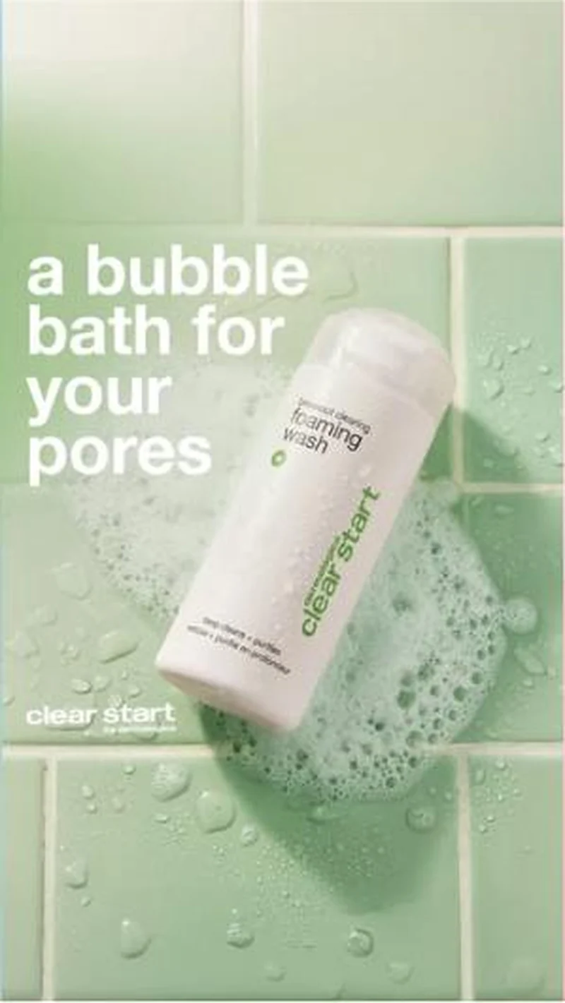 A bubble bath for your pores, foaming wash