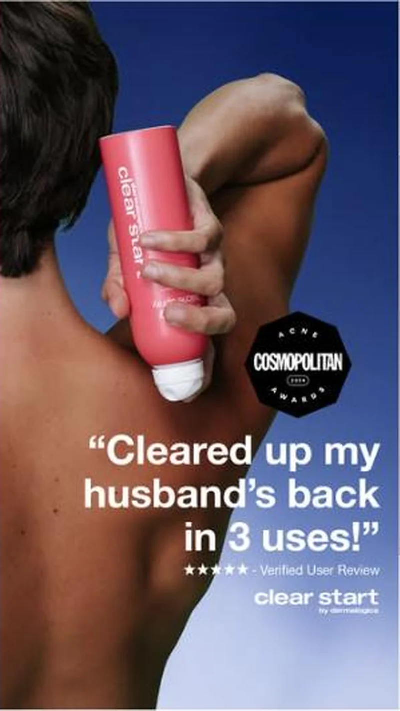 Cleared up my husband's back in 3 uses, Cosmopolitan badge