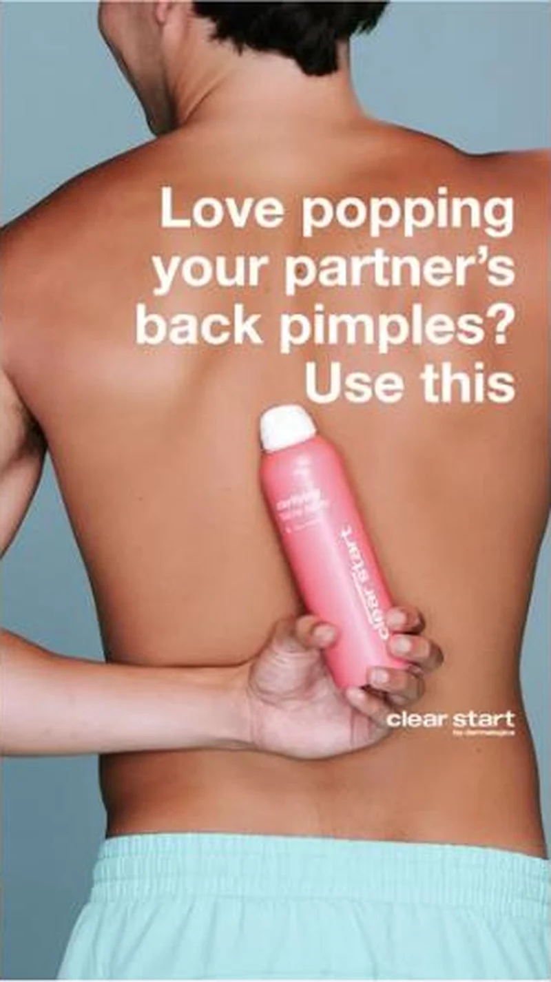 Love popping your partner's back pimples