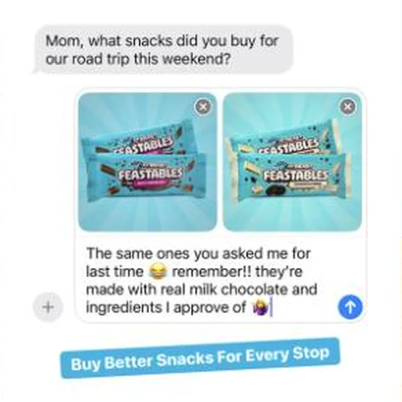 Feastables ad creative