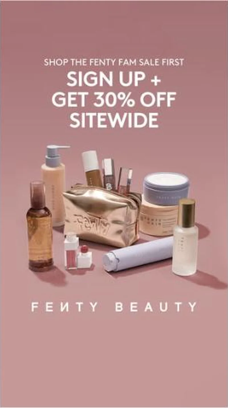 Dusty rose, product spread in place of the model