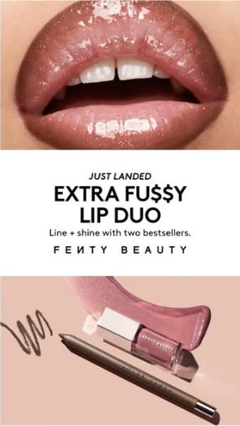 Extra Fu$$y Lip Duo, JUST LANDED triptych
