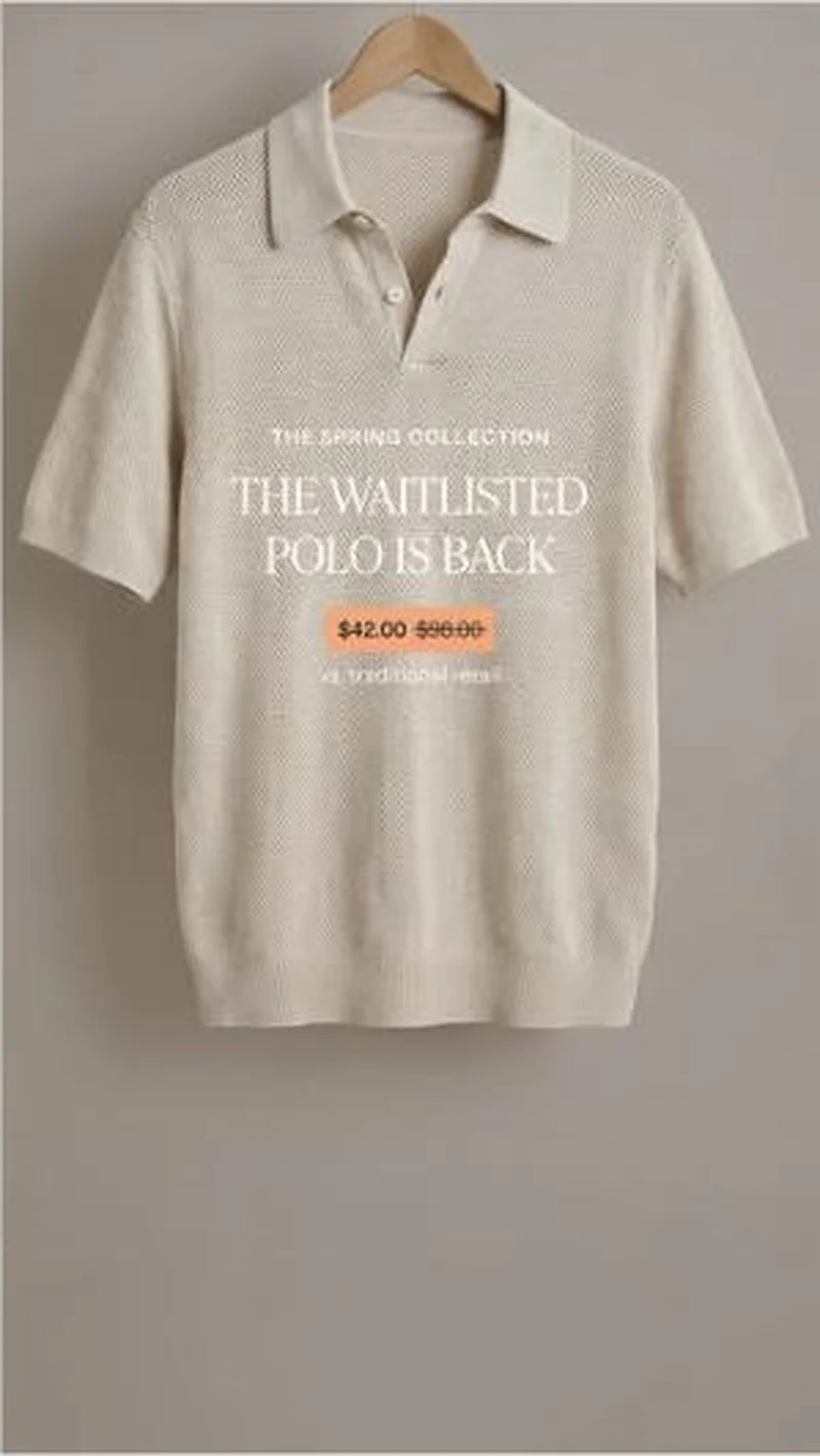 Polo, $42.00 against $98.00