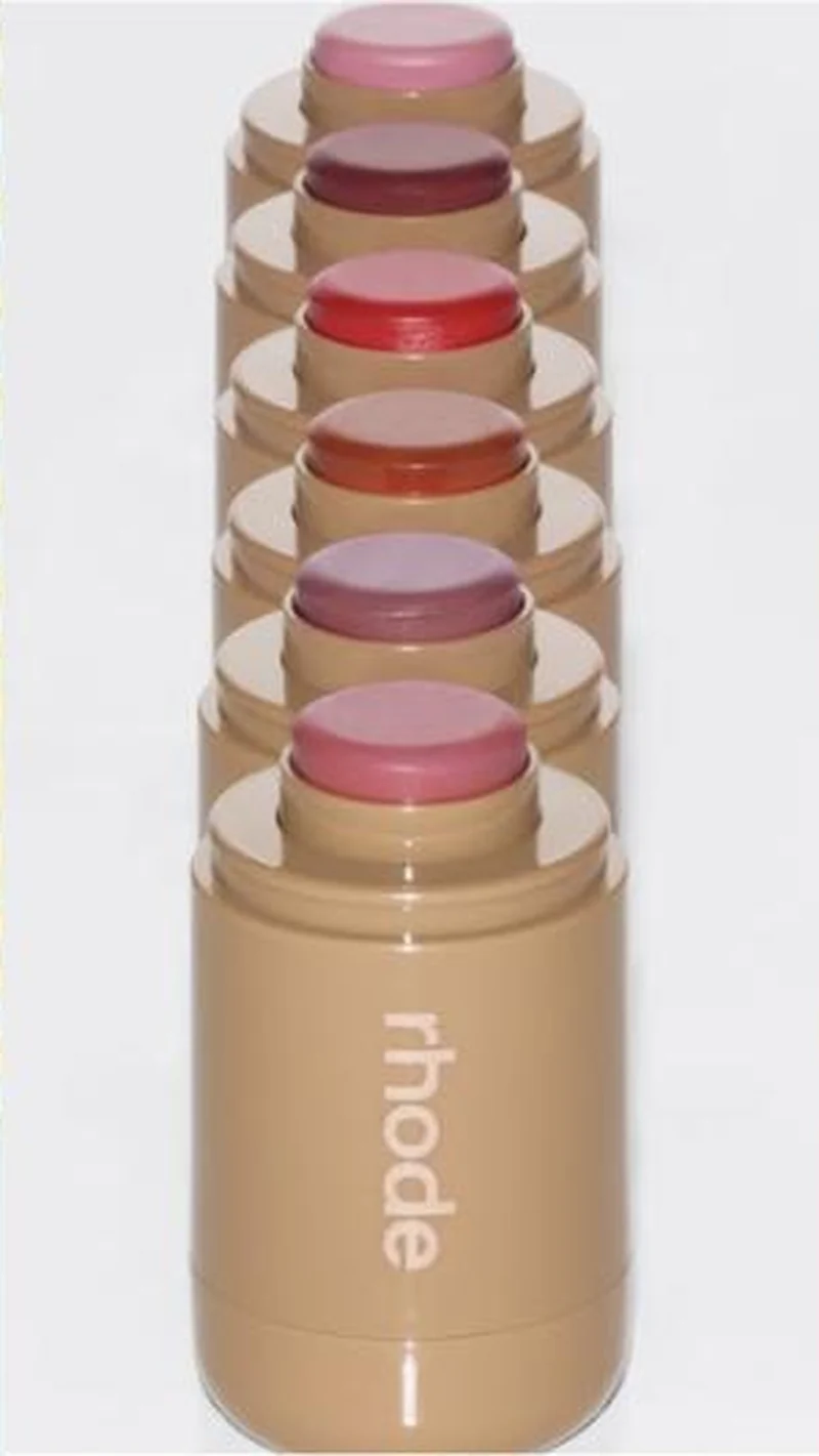 Seven Pocket Blush pans stacked into one tower