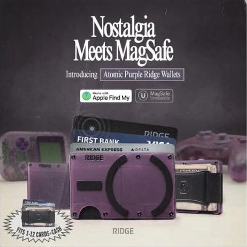 Nostalgia Meets MagSafe, Atomic Purple wallet launch