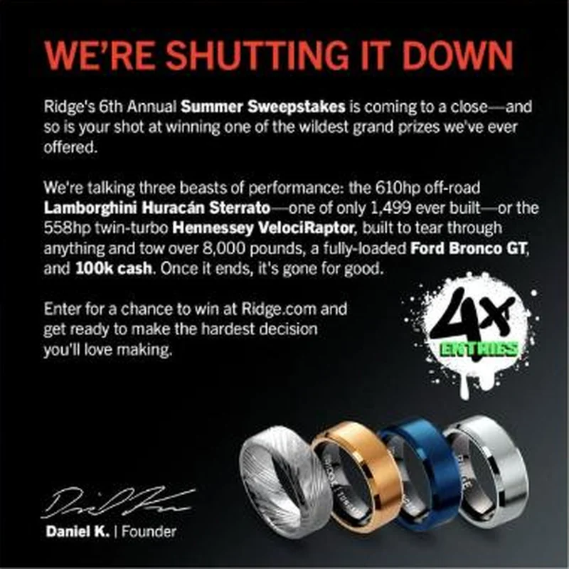 Ridge ad creative