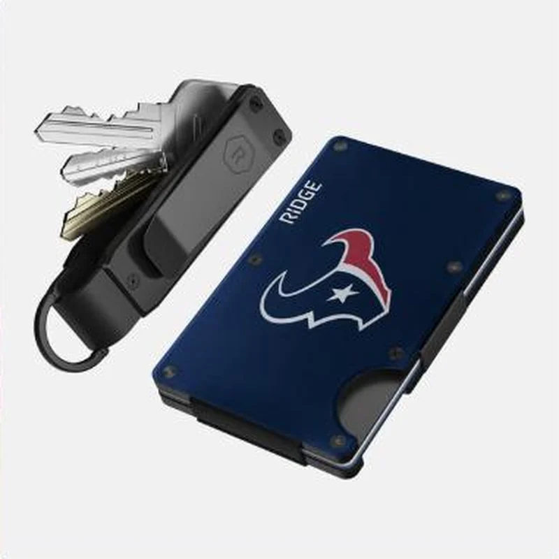 Houston Texans licensed wallet and key case, plain product still