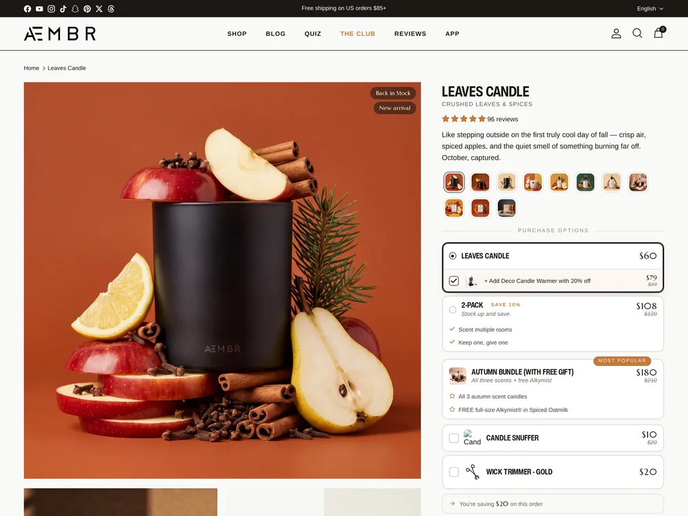 Aembr landing page