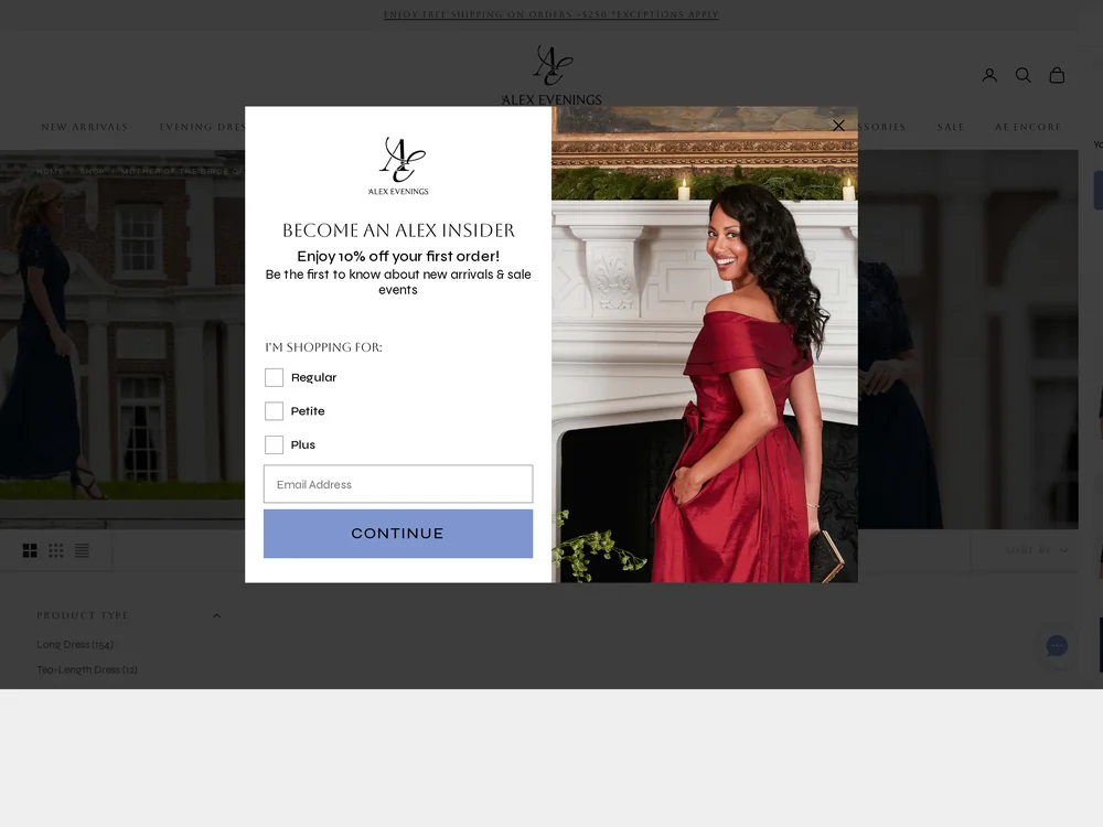 Alex Evenings landing page