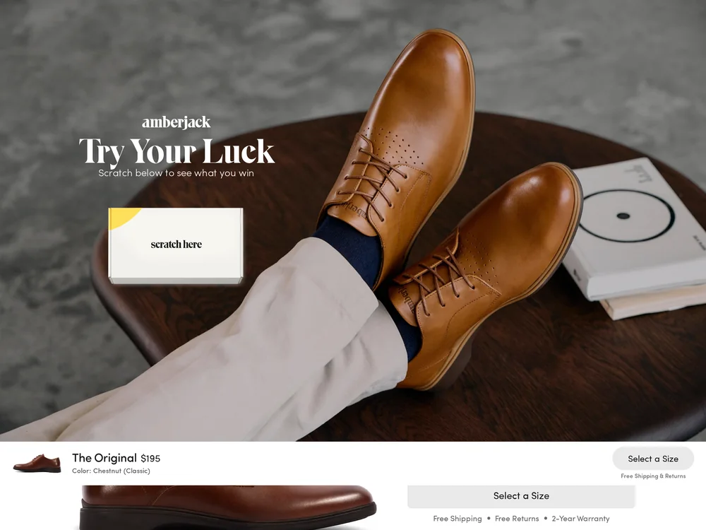 Amberjack landing page