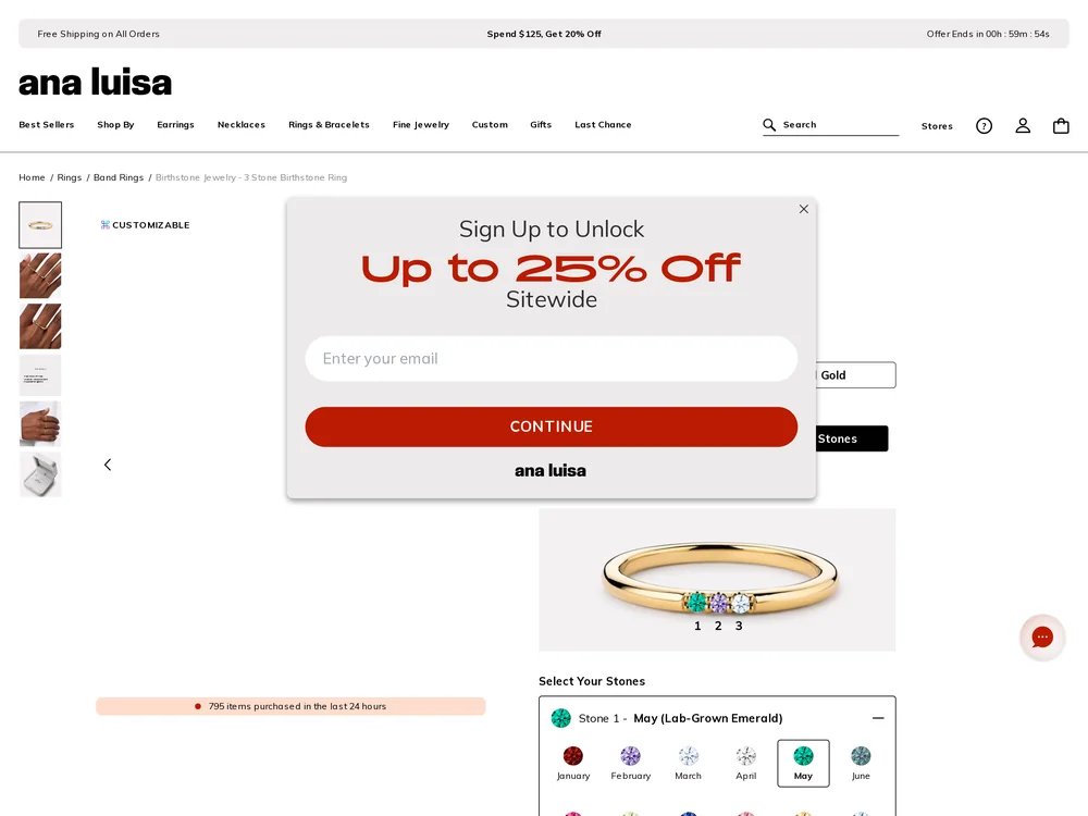 Ana Luisa landing page