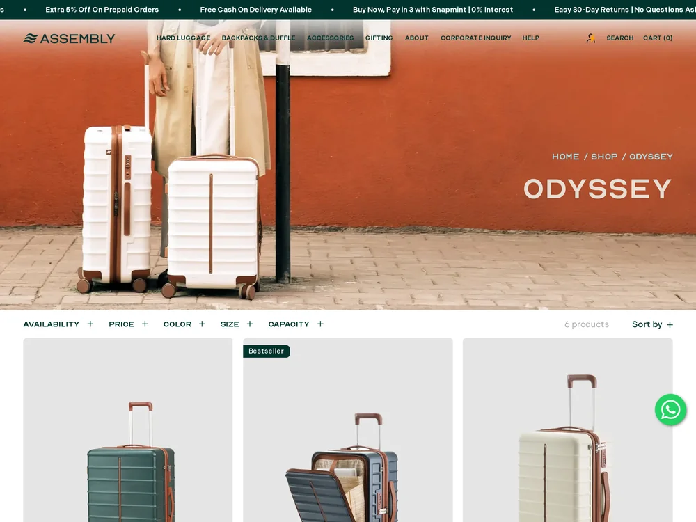 Assembly landing page