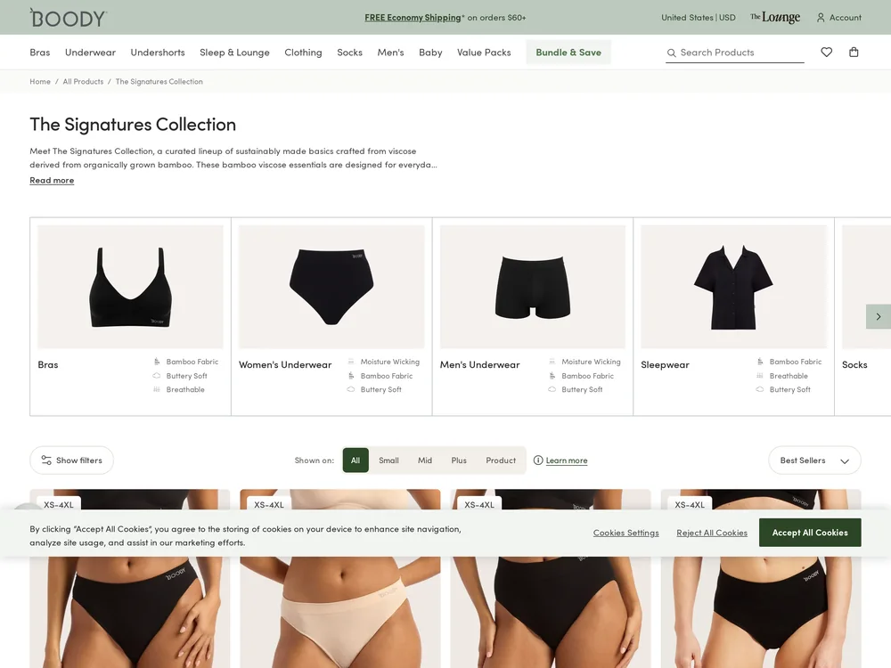 Boody landing page