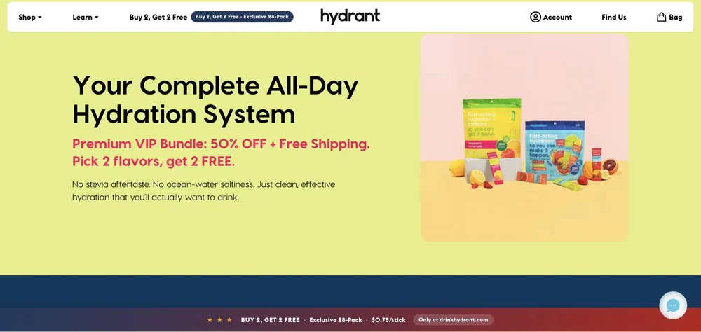 Hydrant landing page