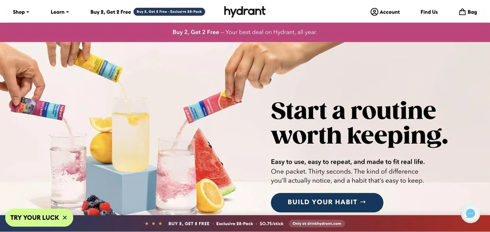 Hydrant landing page
