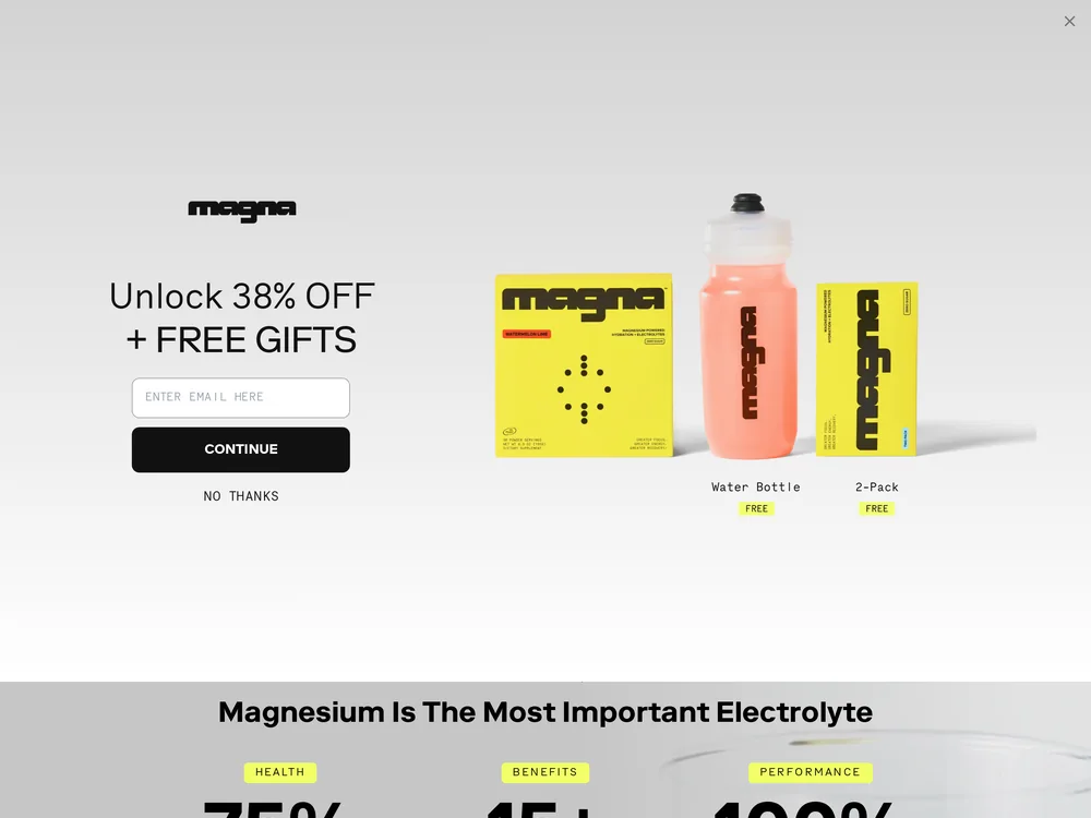 Magna landing page