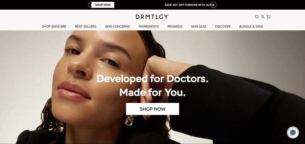 DRMTLGY landing page