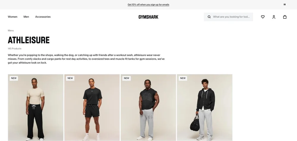 Men's athleisure collection