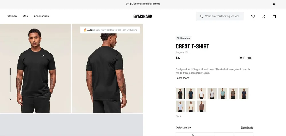 Bare packshots, unmasked Shopify domain
