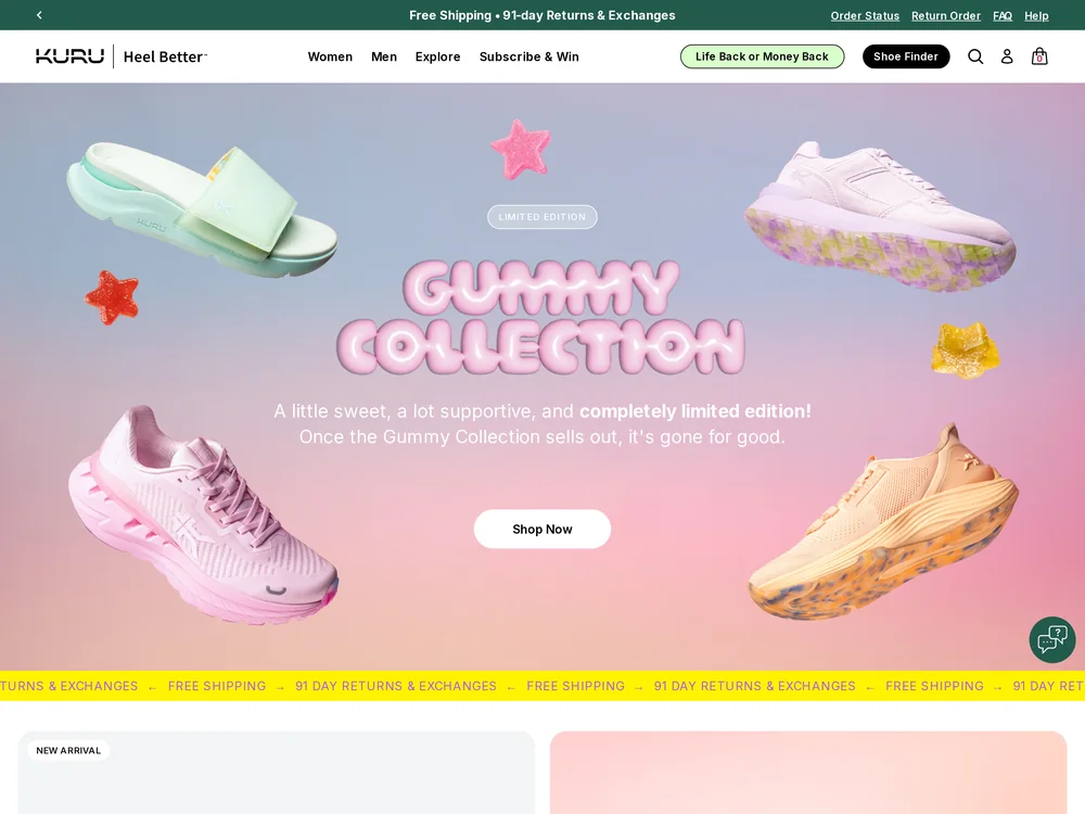 Kuru landing page