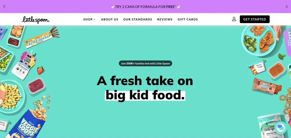 Little Spoon landing page