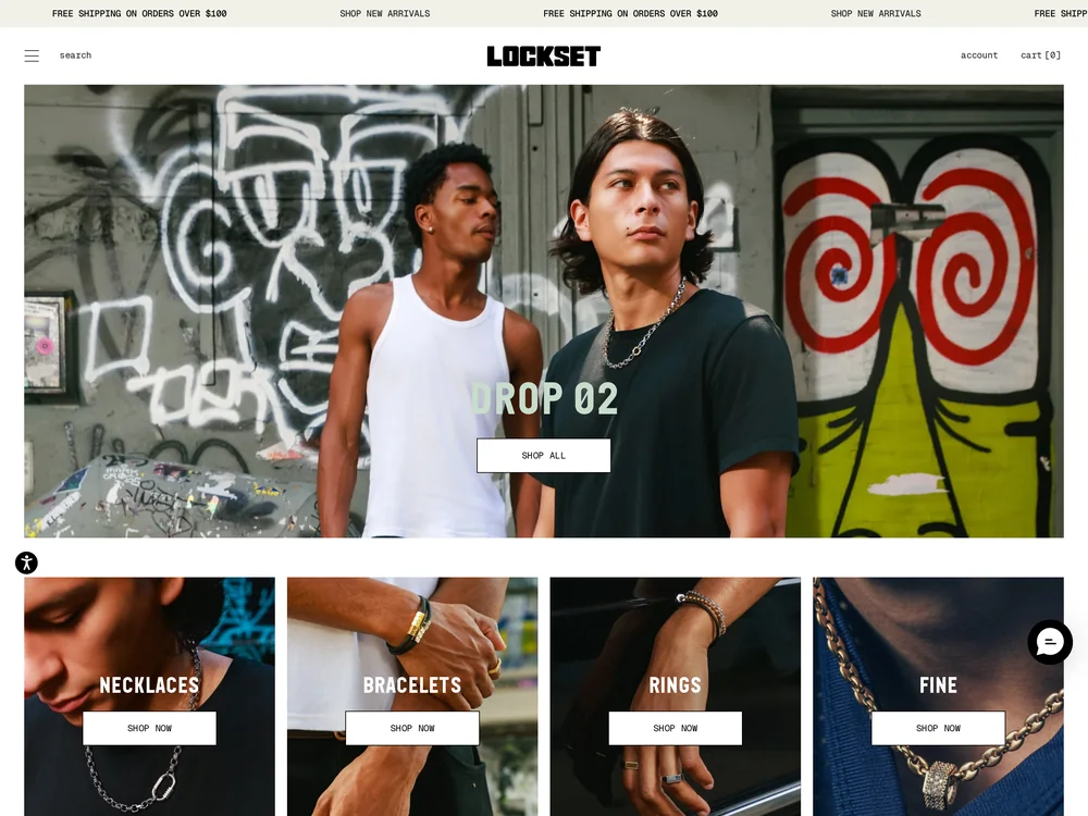 Lockset landing page