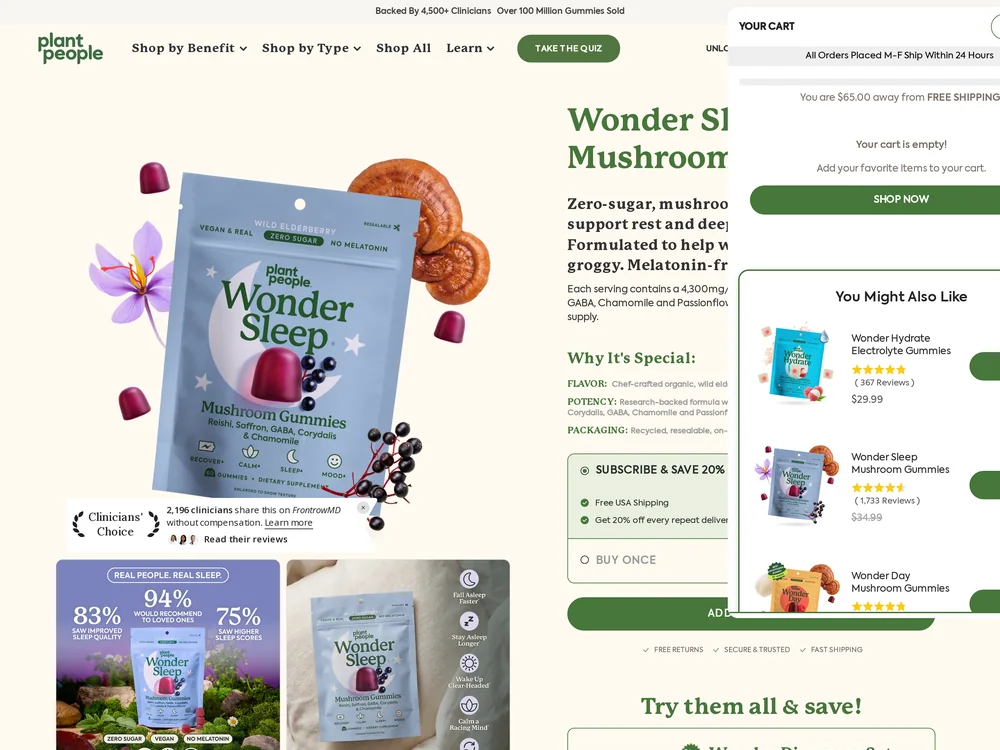 Plant People landing page