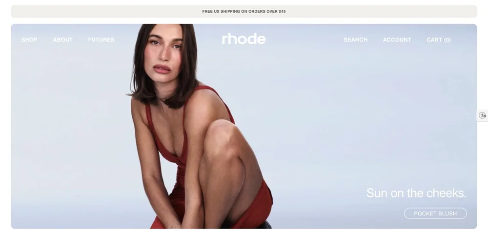 rhode landing page