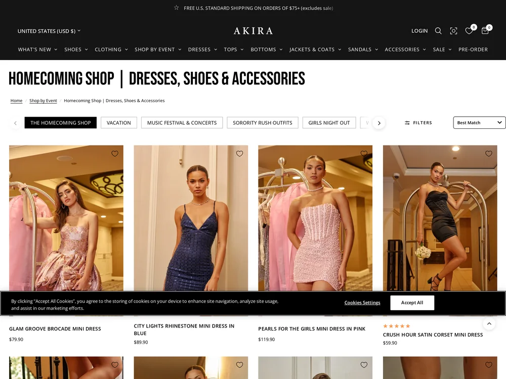 Akira landing page
