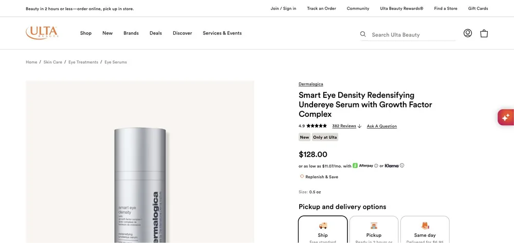 Dermalogica landing page