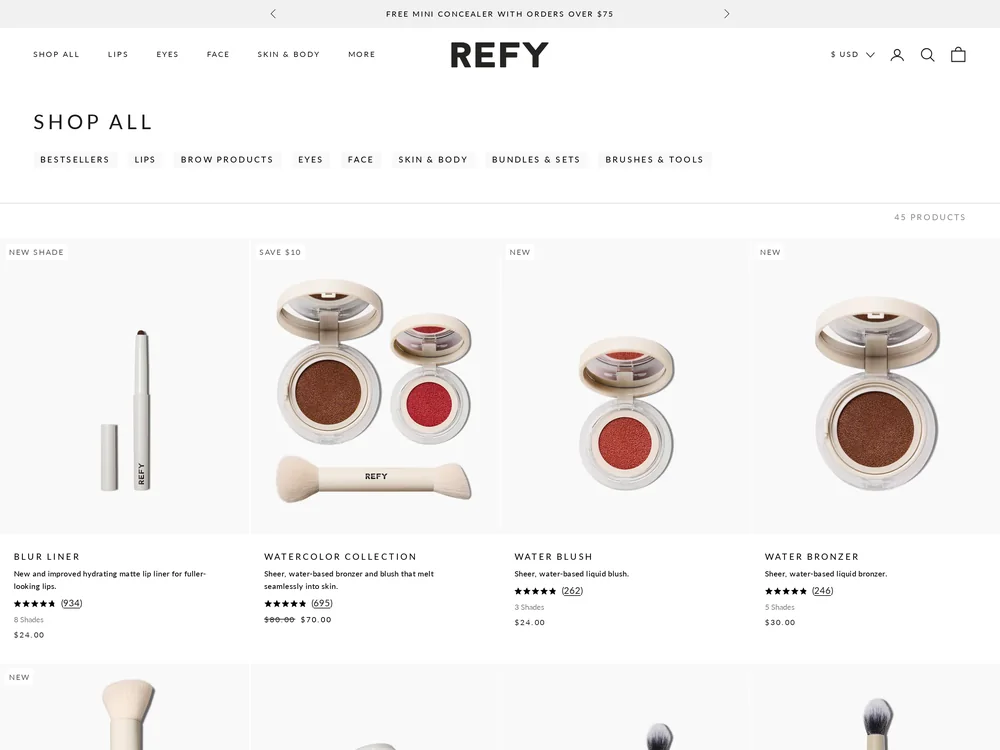 REFY landing page