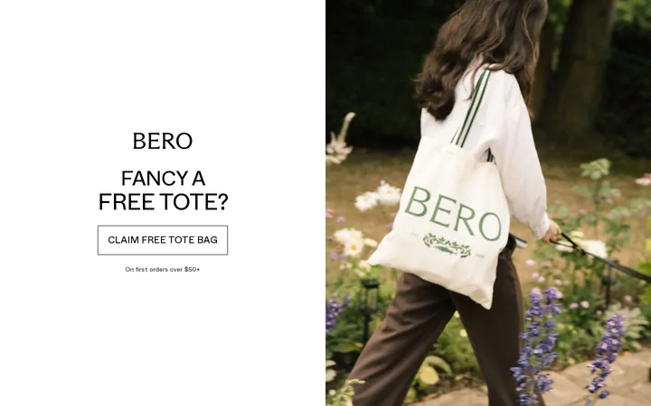 BERO welcome popup, desktop, September 2026