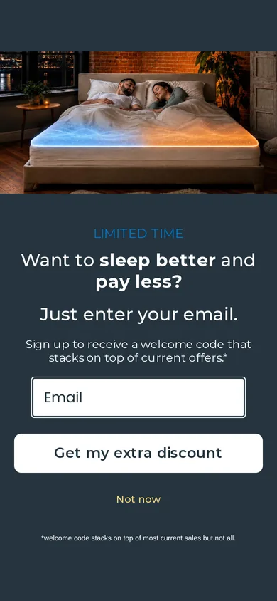 Perfectly Snug welcome popup on mobile, second pane after the gate