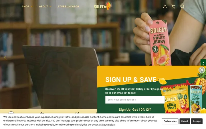 Solely welcome popup on desktop: 10% off